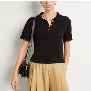 G. LABEL BY GOOP Alan Polo Sweater in Black